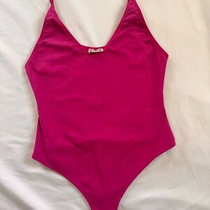 Free people XS pink bodysuit